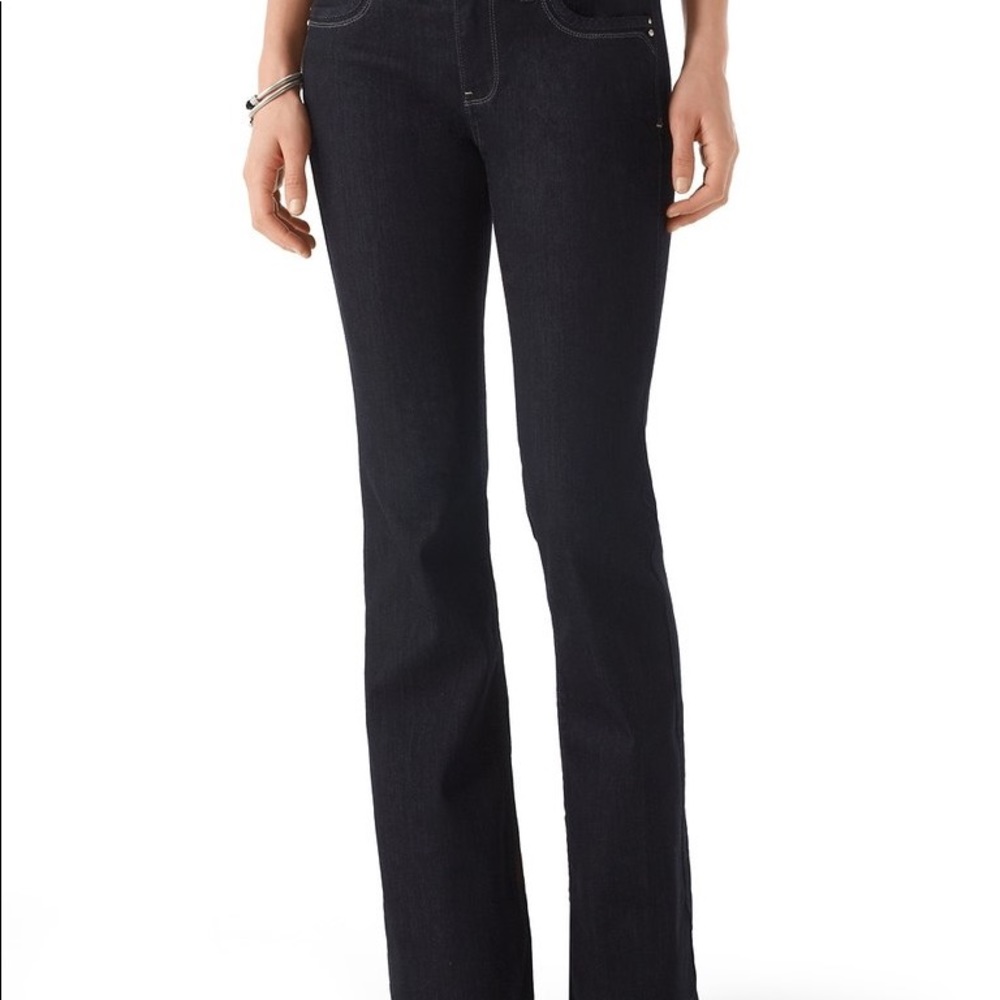 White House Black Market Blanc Flare Leg Jeans 12R